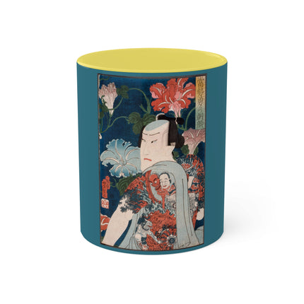 Modern Gallants with Morning Glories by Tsukioka Yoshitoshi Colorful Mugs, 11oz