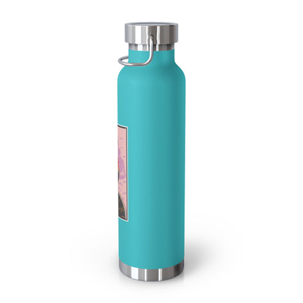 Woman Waiting for her Beloved at 1:59 by Kobayashi Kaichi Copper Vacuum Insulated Bottle, 22oz