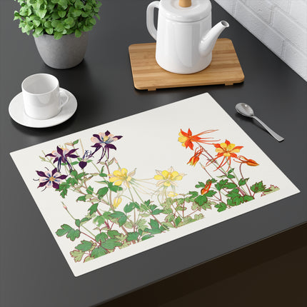 Aquilegia Flower by Tanigami Kônan Placemat, 1pc
