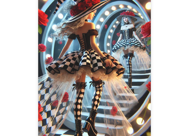 Halloween Witch Through the Mirror Postcards (envelopes included) - Bundles of 10, 30, 50 Pieces
