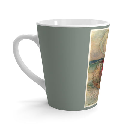 Rita Rides on the Dolphin by Warwick Goble Latte Mug