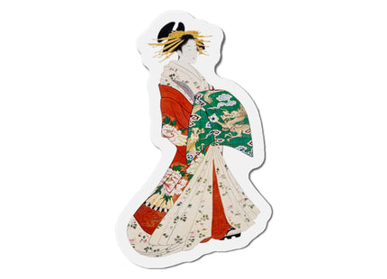 Japanese Woman by Hosoda Eishi Die-Cut Magnets (5 Sizes)