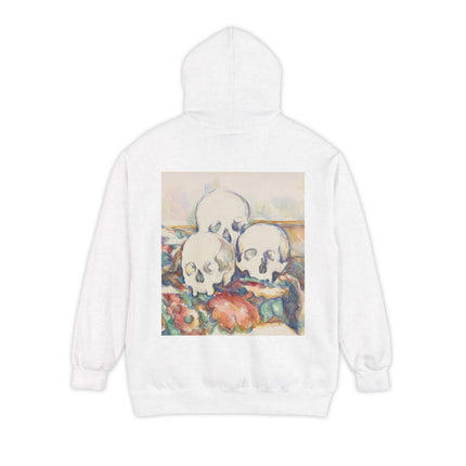 The Three Skulls by Paul Cézanne Unisex Garment-Dyed Hoodie