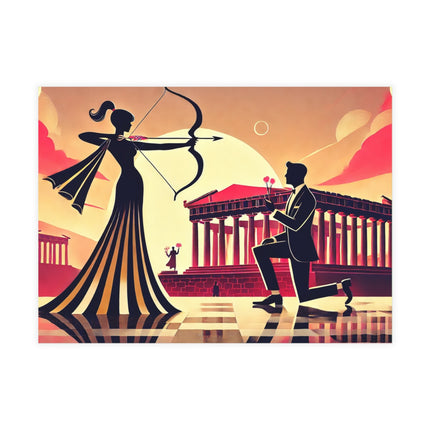 Art Deco Valentine's Romance Postcard Bundles (envelopes included)