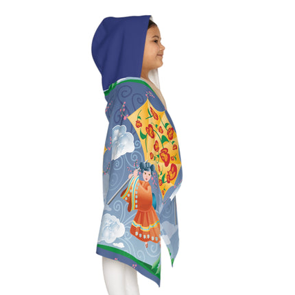 Flight of Blossoms Youth Hooded Towel