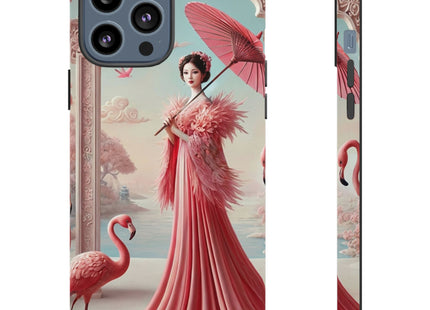Petals, Porcelain, and Flamingos Phone Cases
