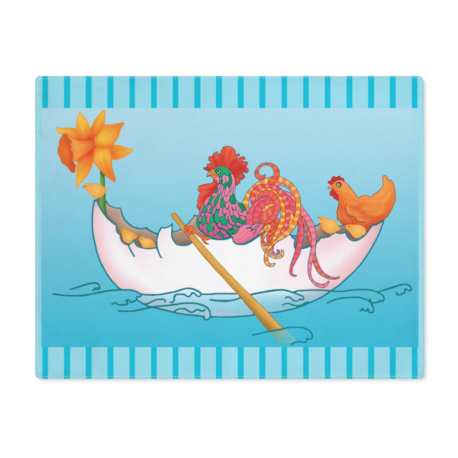 A Rooster's Seafaring Adventure Placemat, 1pc