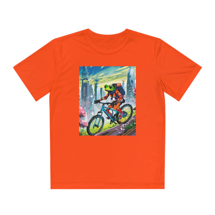 Cyberpunk Frog Youth Competitor Tee