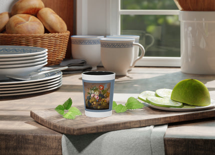 Floral Still Life by Franz Xaver Petter Ceramic Shot Glass