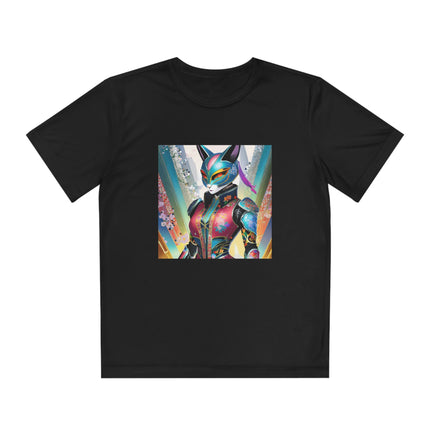 Cyberpunk Chic Youth Competitor Tee