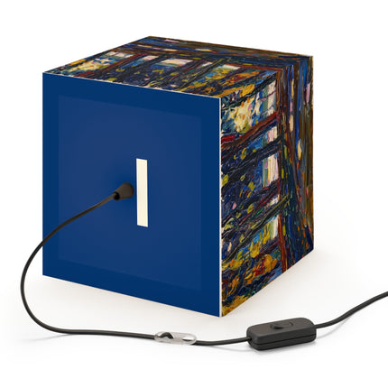 In the park of St. Cloud – Fall II by Wassily Kandinsky Light Cube Lamp