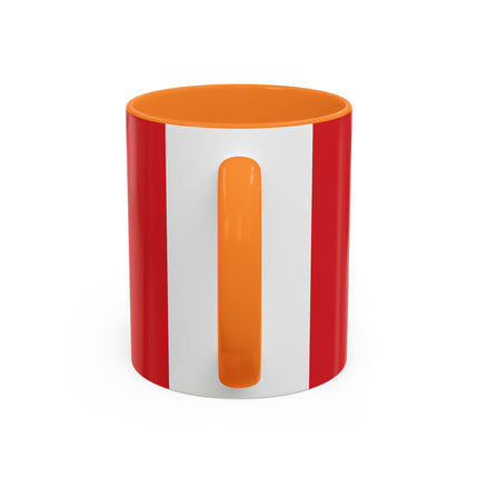 ❤️ The Lady Of The Crimson Scarf Colorful Mug – Art Deco Christmas Elegance
