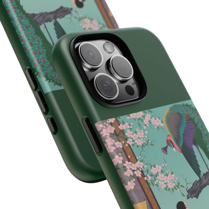 Peacock Garden Phone Case – Japanese Elegance & Timeless Beauty