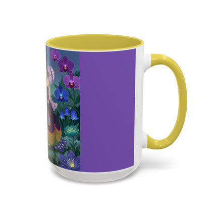 The Ladies Of The Moonlit Garden Colorful Mugs – Art Deco Floral Elegance