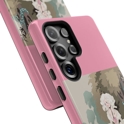 Rococo Garden Reader Phone Case – Whimsical Elegance & Timeless Charm