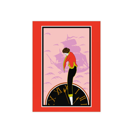 Woman Waiting for her Beloved at 1:59 by Kobayashi Kaichi Ceramic Tile