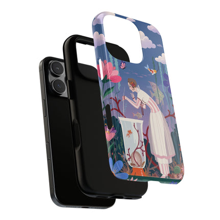 🐠🌸 The Enchanted Aquarium Garden Phone Case – Art Deco Underwater Fantasy