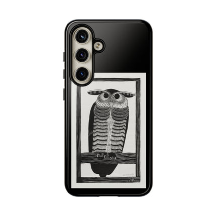 Horned Owl by Samuel Jessurun de Mesquita Phone Cases