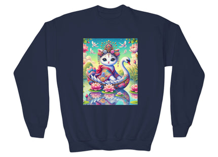 Geisha Kitten’s River Voyage Youth Crewneck Sweatshirt