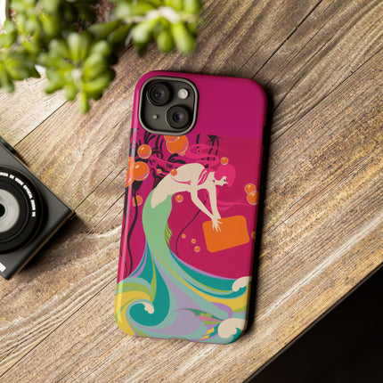 Mermaid Dive Phone Case – Vibrant Waves & Playful Elegance