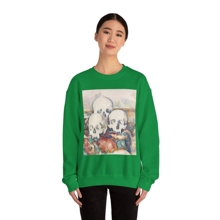 The Three Skulls by Paul Cézanne Unisex Heavy Blend™ Crewneck Sweatshirt