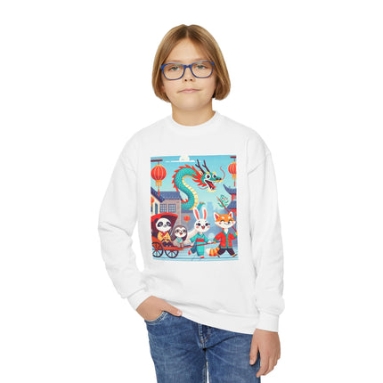 The Little Dragon and Friends Youth Crewneck Sweatshirt – Friendship, Adventure & Playful Charm