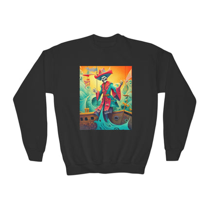 Skeleton Crew of the Misty Seas Youth Crewneck Sweatshirt