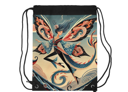 Dragon Fairy of the Temple Drawstring Bag