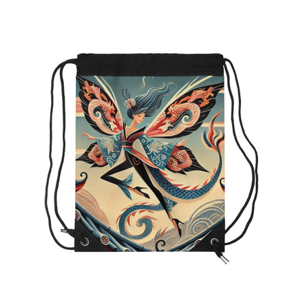 Dragon Fairy of the Temple Drawstring Bag