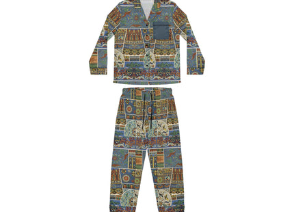 Chinois et Japonais by Auguste Racinet Women's Satin Pajamas (AOP)