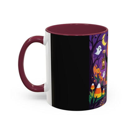 🎃🏮 The Pumpkin Gentleman's Moonlit Stroll Colorful Mug – Whimsical Halloween Charm