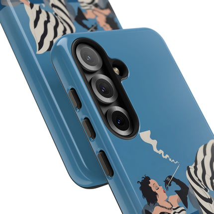 Art Deco Smoker Phone Case – Glamorous Lounging & Timeless Allure