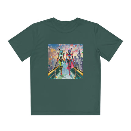 Cyber Punk Robot Models Youth Competitor Tee