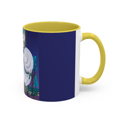 Moonlit Garden Waltz Colorful Mug (11oz, 15oz) – Rococo Romance, Garden Elegance & Enchanted Dance