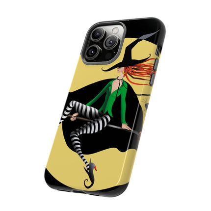 A Witch’s Moonlit Flight Phone Cases