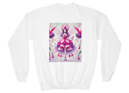 Fuchsia Fairy Youth Crewneck Sweatshirt