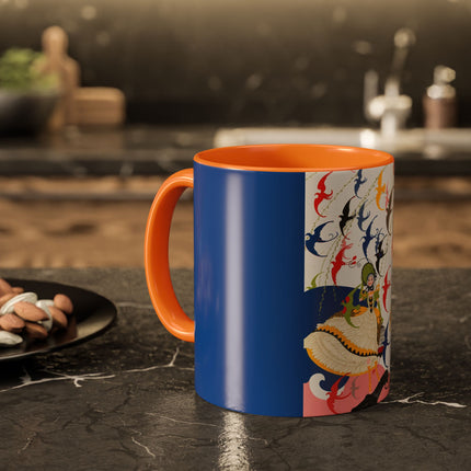 Flight of the Songbirds Colorful Mugs – Theatrical Whimsy & Colorful Harmony