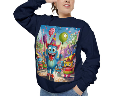 Monster Parade Madness Unisex Garment-Dyed Sweatshirt