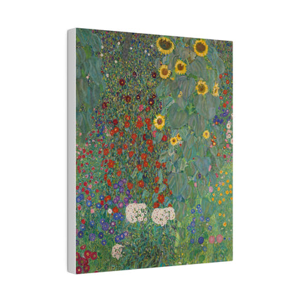 Farm Garden with Sunflowers by Gustav Klimt Matte Canvas, Stretched, 0.75"