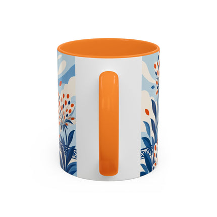 🌼🧡 The Polka Dot Wind Dancer Colorful Mug – Art Deco Fashion Whimsy
