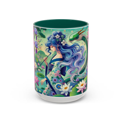 Fairy of the Koi Pond Colorful Mugs (11oz, 15oz)