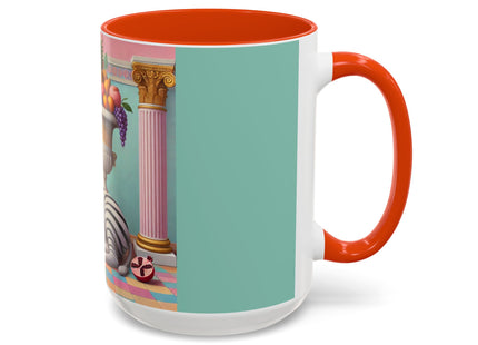 Still Life with Zebra, Fruit, and Pink Columns Colorful Mugs (11oz, 15oz)