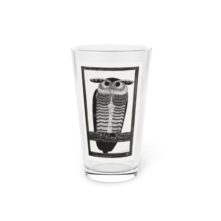 Horned Owl by Samuel Jessurun de Mesquita Glass, 16oz