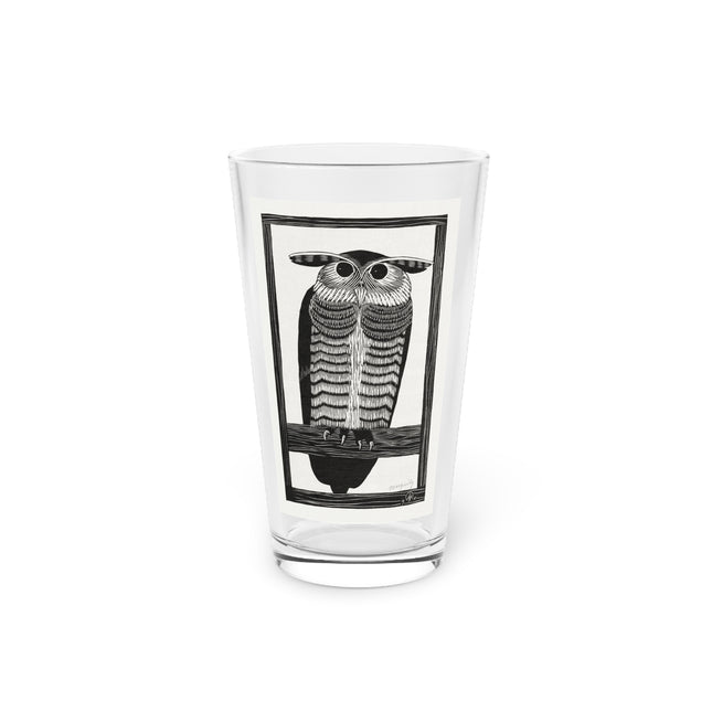 Horned Owl by Samuel Jessurun de Mesquita Glass, 16oz