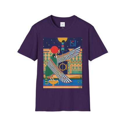 Winged Sun Disc & Falcon T-Shirt – Emblem of Hermes Trismegistus