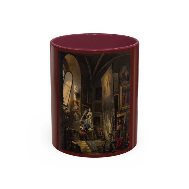 Raphael and his Muse in the Atelier by Vincenzo Abbati Colorful Mugs (11oz, 15oz)