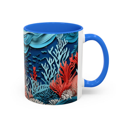Enchanting Underwater Scene Colorful Mugs (11oz, 15oz)