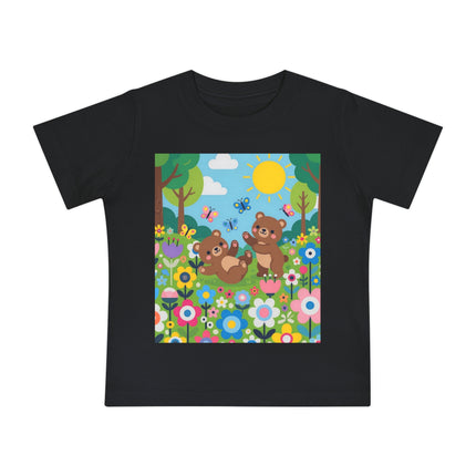 Woodland Bear Cubs at Play Baby T-Shirt – A Forest Full of Joy