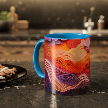 Dramatic Sunset Sky Colorful Mugs (11oz, 15oz)