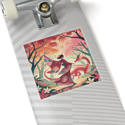 The Dragon Fairy’s Dance Kiss-Cut Stickers (4 Sizes)